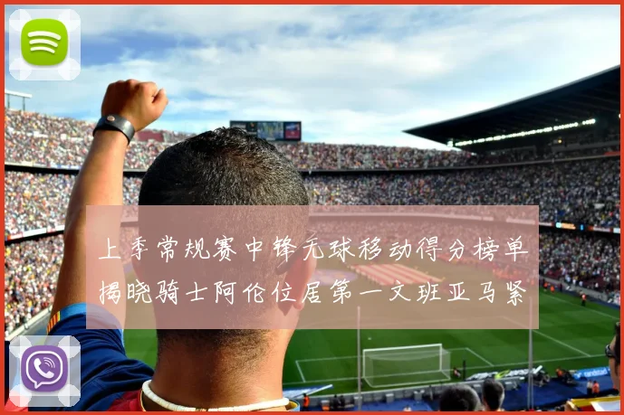 上季常规赛中锋无球移动得分榜单揭晓骑士阿伦位居第一文班亚马紧随其后